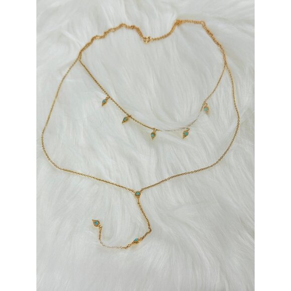 Turquoise Layered Necklace - Picture 3 of 6